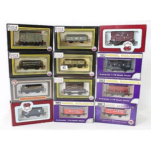 Twelve various Dapol freight models, including L.M.S furniture…