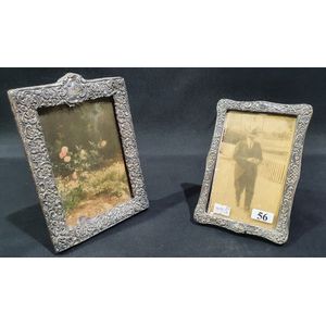 Victorian and Edwardian sterling silver photograph frames, each…