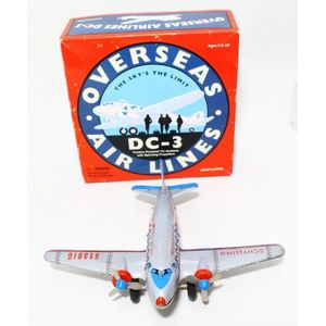A replica tin toy 'Overseas Air lines DC-3 Schylling 513BIG,…