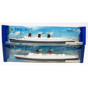 Two Minic ships model ships by Hornby 'RMS Queen Elizabeth' &…