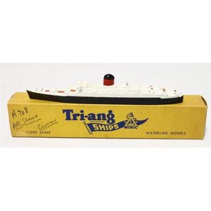 A Tri-ang ships Minic model Ship 'RMS Saxonia', M.708,…