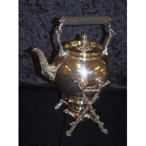 Silver Plated Spirit Kettle with Burner by Hardy Bros - Tea & Coffee ...