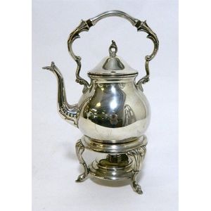 Silver Kettle Stand with Spirit Burner - Tea & Coffee Pots - Silver Plate