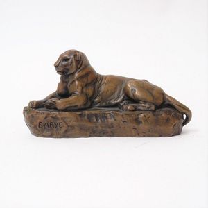 Antoine Louis Barye bronze sculpture, Panther of Tunisia',…