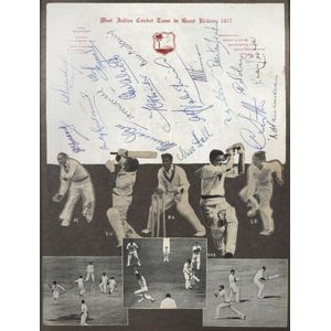 A 1949-57 scrapbook with a signed picture of Len Hutton on the&hellip;