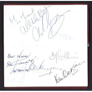 A small autograph book, circa 1970s-90s, containing over 250&hellip;