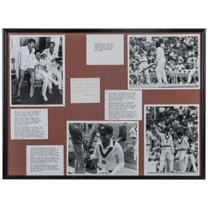 Greg Chappell's Last test match, January 1984, at the S.C.G. A…