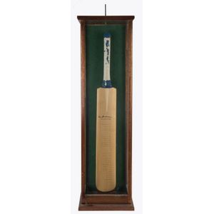 Don Bradman signature on a full-sized bat, circa 1985. (rubber…