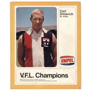 1968 Ampol 'VFL Champions' folders & 45rpm records (10/12) -…