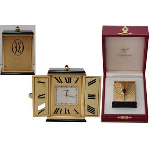 Cartier Onyx Travel Clock with Papers and Box - Clocks - Travelling ...
