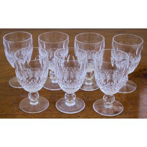 Pair of Waterford Colleen Short Stemmed Wine Glasses