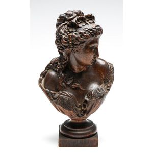 Large Marble Bust of a Modern Music Goddess For Sale at 1stDibs