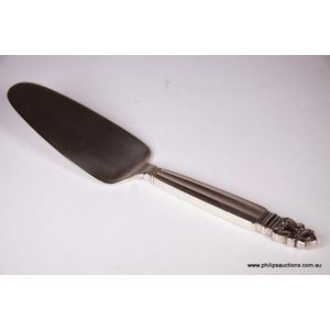 A Georg Jensen sterling silver 'Acorn' pie server, 1945 onwards,…