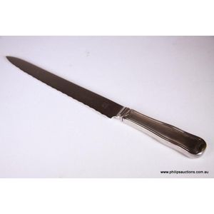 A Georg Jensen sterling silver 'Old Danish' bread knife, 1947…