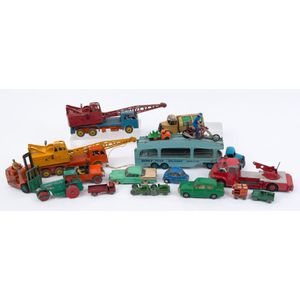 Vintage Dinky Die Casts with Car Transporter and Cranes - Branded ...