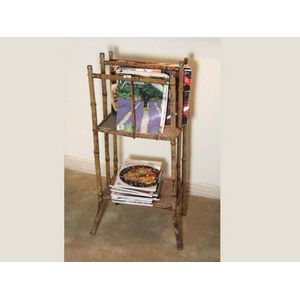 Bamboo Art-Deco Magazine Rack - Racks, Rails and Shelves - Furniture