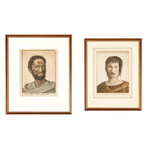 William Hodges, a pair of portraits: a woman of New Zealand and…