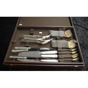 Christofle 'Aria' silver plate cutlery set for 6 a total of 41…