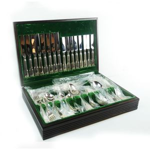 High quality silver plate cutlery service by George Butler in a…