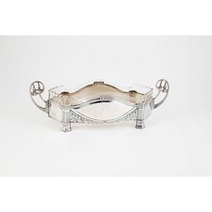 WMF silver plated table bowl, of quatrefoil outline, scrolling…