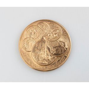 Large medal, Numismatic Society New Zealand decimal Coinage…