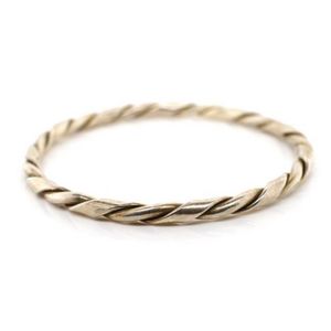 Bangle bracelet intertwined SILVER main image 1