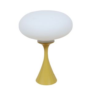 Yellow Mushroom Lamp with Glass Shade - Lamps - Table & Desk - Lighting