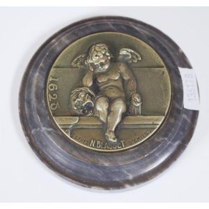 French medallion inscribed 'D'Apres N. Blasset' decorated with…