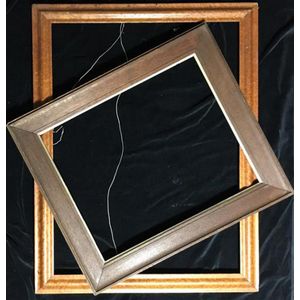 A 19th century birdseye maple veneer frame and an early 20th…