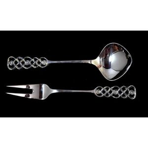 David Andersen 830 silver pair servers, mid 20th century,…