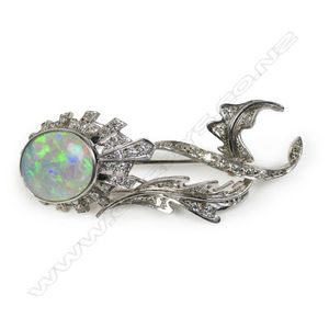 4.7g 14k opal hot brooch