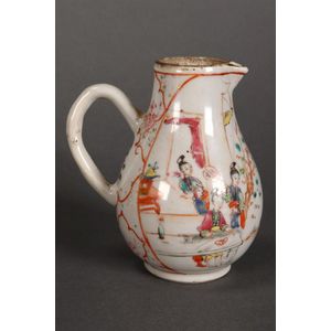 Chinese 18th Century Export Lidded Pitcher, Pot or Cider Jug Hand - Ruby  Lane