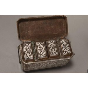 Beautiful Philippines betel nut box and cover, c.1900, of deep…