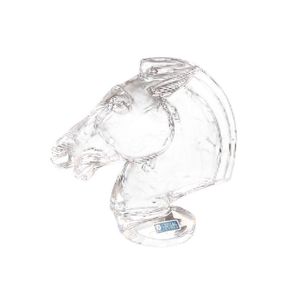 French Cristal de Sevres horse head, with label, height 28 cm