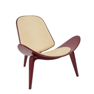 Shell Chair Views Hans Wegner Shell Chair, 1963, Carl Hansen & Son, Burgundy ...
