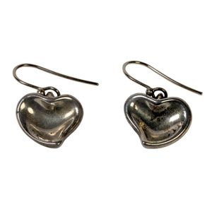 Dangle Heart Earrings In 925 Sterling Silver, Silver Heart Drop - Foto 8