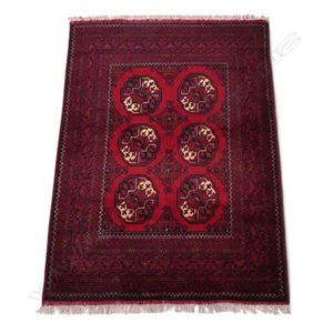 A Bokhara rug, the field decorated with assorted medallions,…