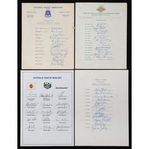 Carte De Cricket Signée Par Bill Brown - Memorabilia - Occasion Très Bon état