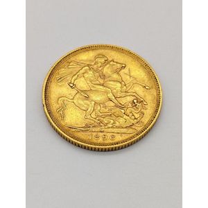 1896 gold sovereign, full Victorian with St George and dragon…