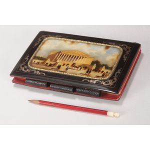 Stunning mid 19th century aide memoire, of rectangular form,…