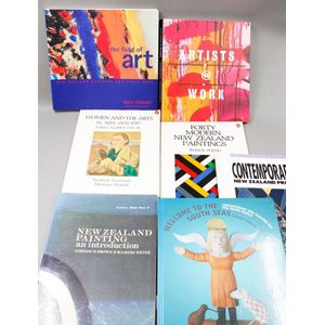 Seven publications on New Zealand Art, Gordon brown and Hamish…