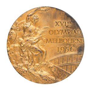 The games of the XVI Olympiad Gold Medal Melbourne 1956 awarded…