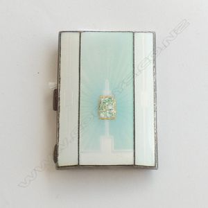 HERMES Cigarette case in silver 925 thousandths guilloch…