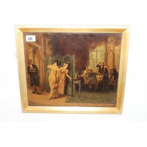 A Crystoleum picture, signed Max Volkardt and numbered 228…