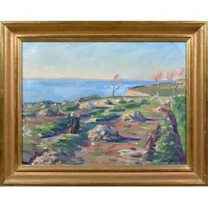 Albert Abbe (1889-1966, Swedish), fine Saturday 1940, oil on…
