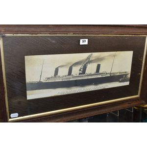Rare silver gelatin print of the the white star line Titanic…
