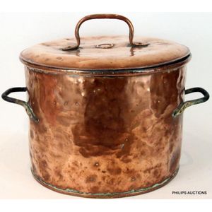 Victorian Large Copper Cooking Pot, 19th Century