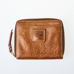 MINT. Vintage BALLY genuine ostrich leather orange brown handbag