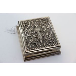 Siam sterling silver cigarette box, high quality embossed…