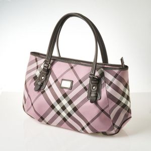 Burberry Blue Label Authentic London Pink Signature Hand Bag Small
